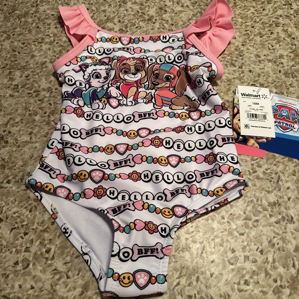 Toddler Girls' Nickelodeon PAW Patrol One Piece Swimsuit 18 Months